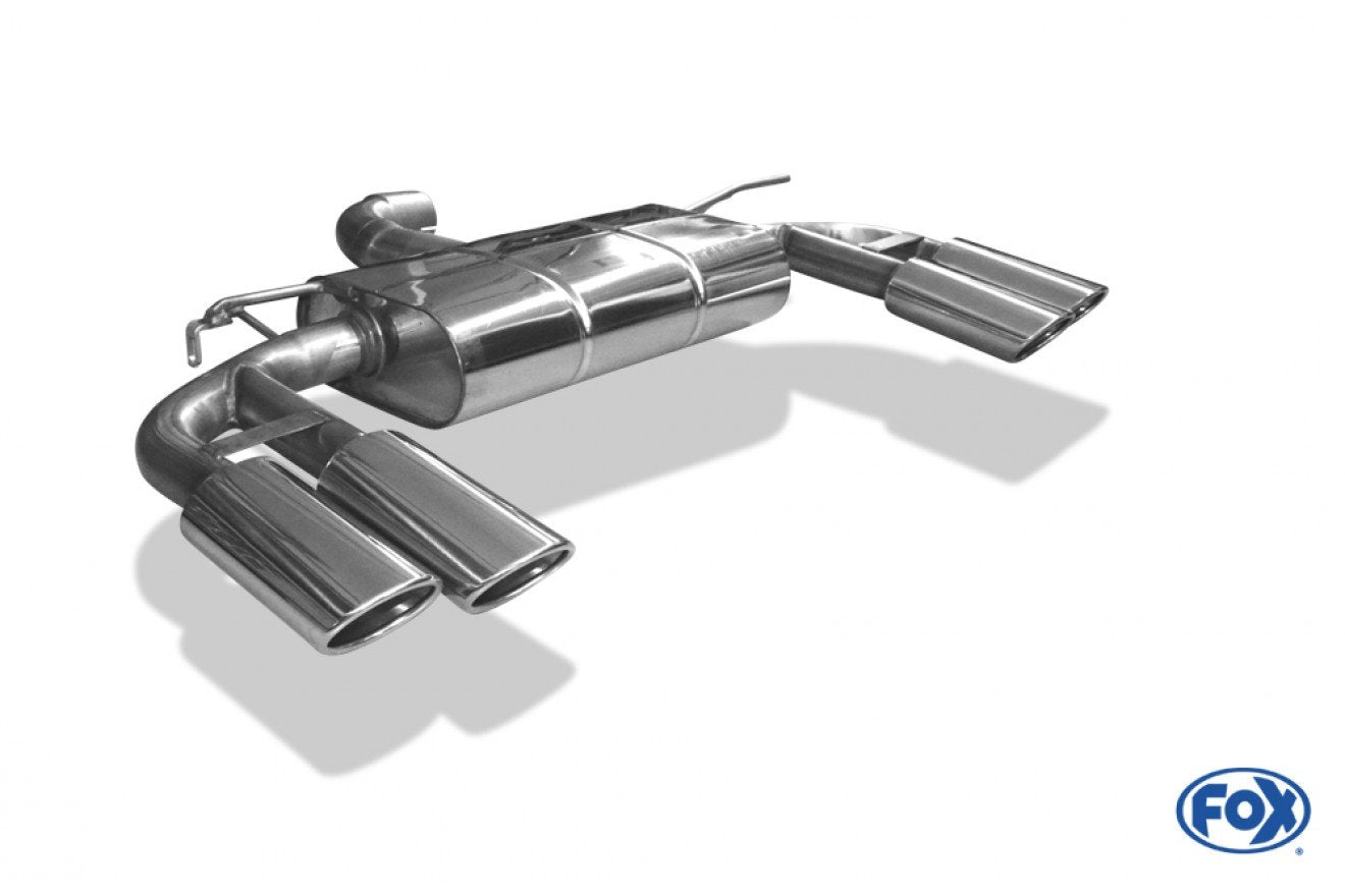 Fox Duplex Auspuff Sportauspuff Endschalldämpfer für Audi A3 8V Sportback 1.8