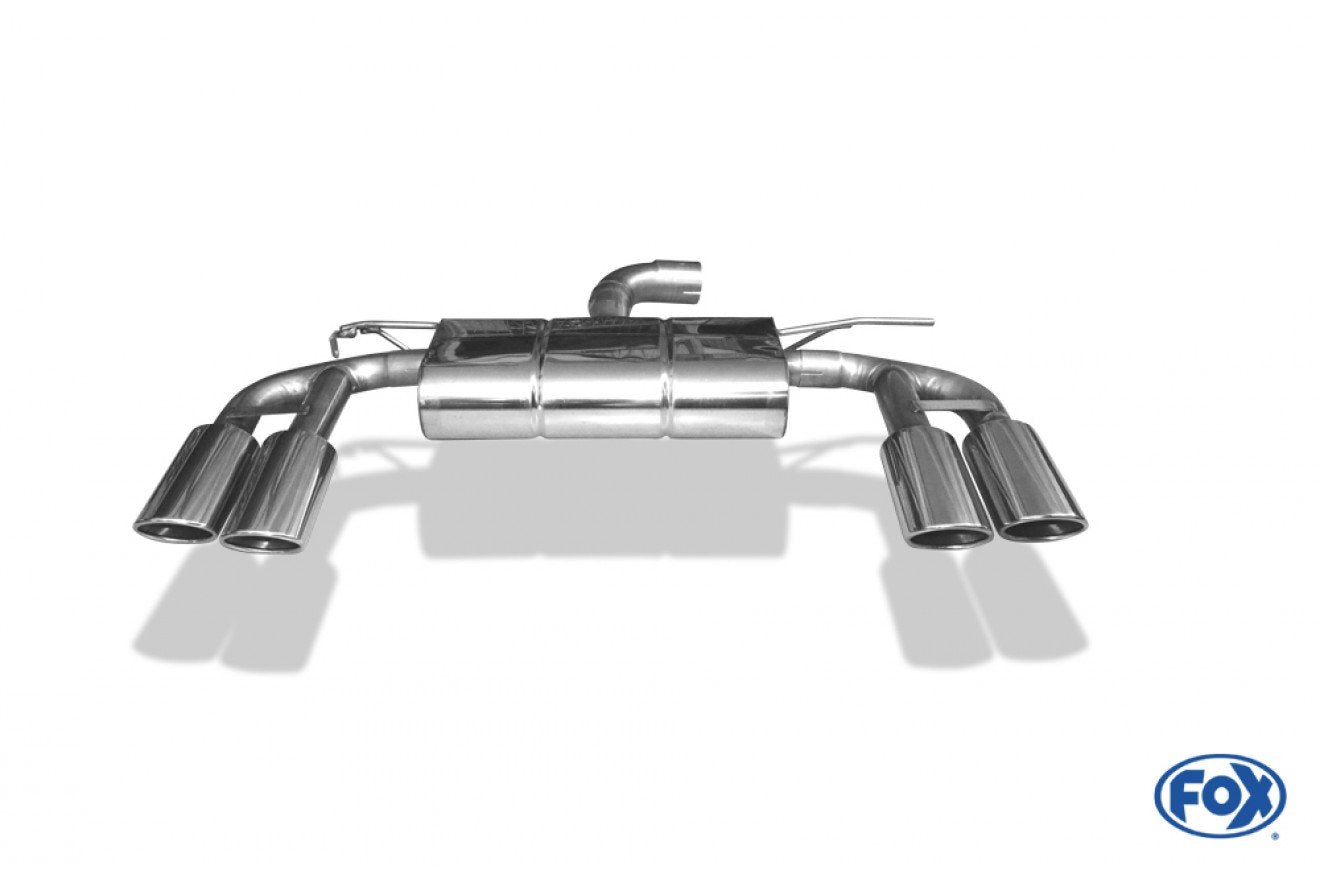 Fox Duplex Auspuff Sportauspuff Endschalldämpfer für Audi A3 8V Sportback 1.8