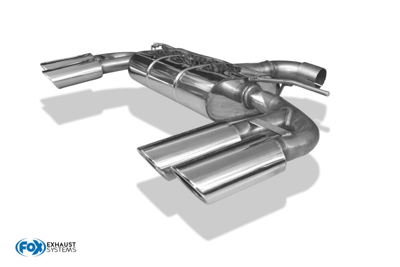 Fox Duplex Auspuff Sportauspuff Endschalldämpfer für Audi A3 8V Sportback 1.8