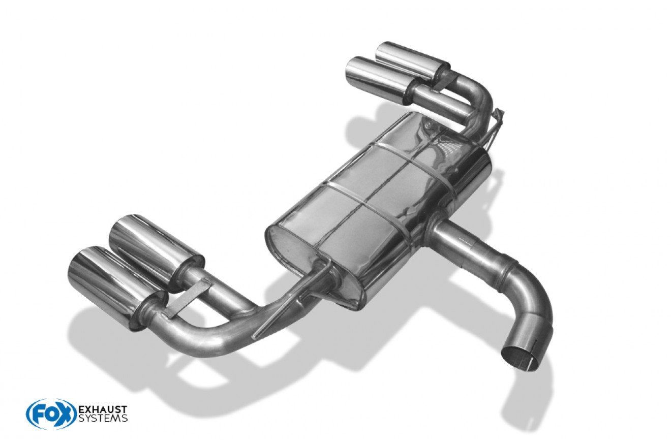 Fox Duplex Auspuff Sportauspuff Endschalldämpfer für Audi A3 8V Sportback 1.8