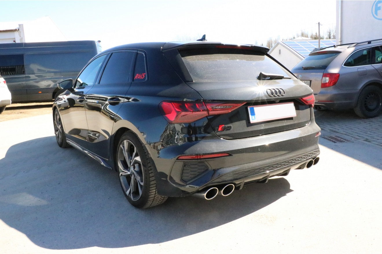 Fox Duplex Auspuff Sportauspuff Endschalldämpfer für Audi A3 GY Sportback 1.5