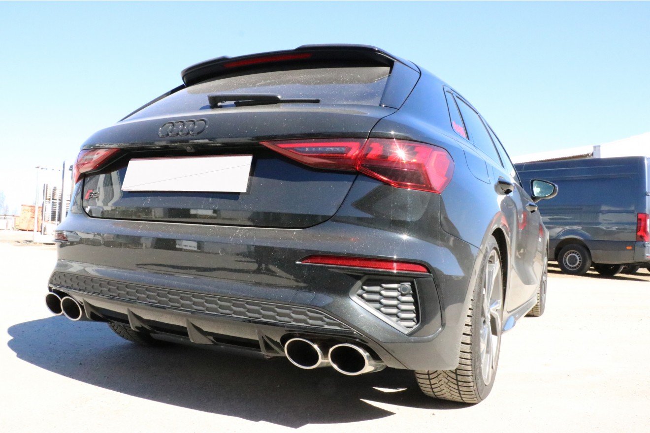 Fox Duplex Auspuff Sportauspuff Endschalldämpfer für Audi A3 GY Sportback 1.5