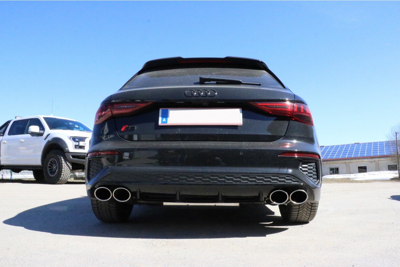 Fox Duplex Auspuff Sportauspuff Endschalldämpfer für Audi A3 GY Sportback 1.5