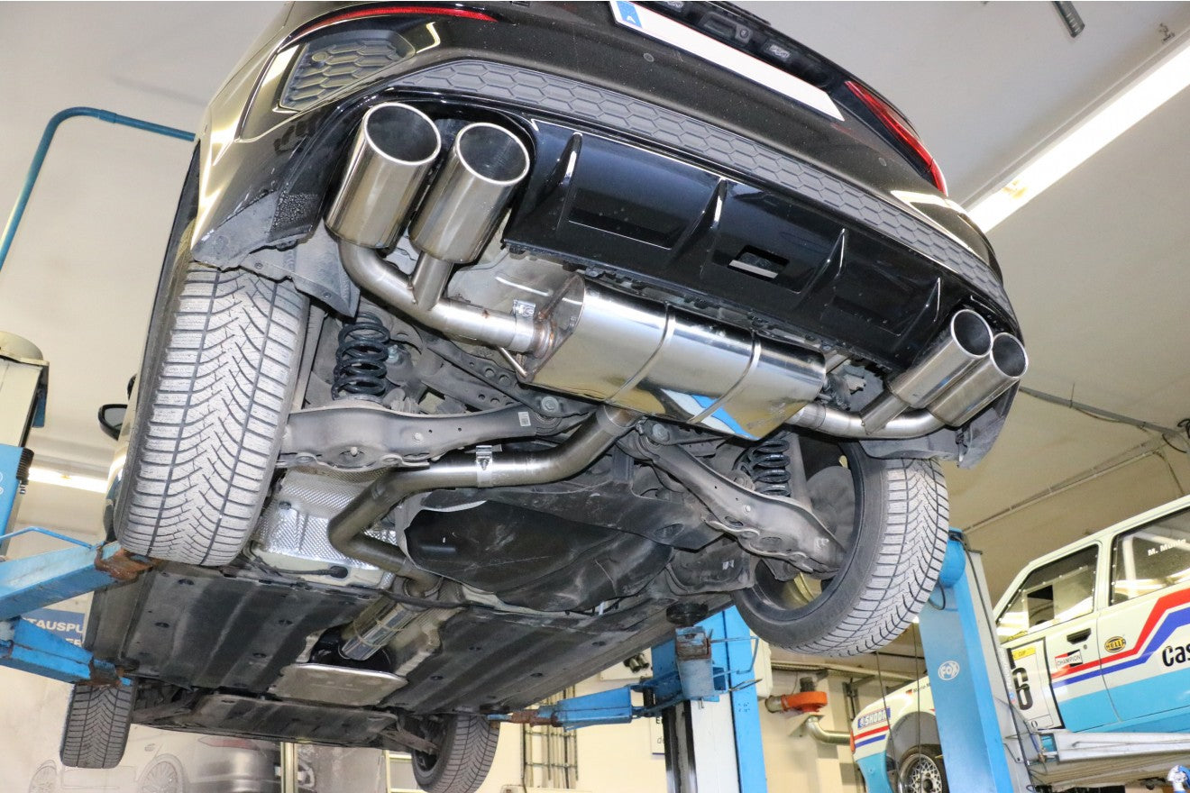 Fox Duplex Auspuff Sportauspuff Endschalldämpfer für Audi A3 GY Sportback 1.5