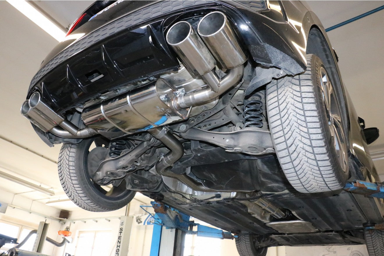 Fox Duplex Auspuff Sportauspuff Endschalldämpfer für Audi A3 GY Sportback 1.5