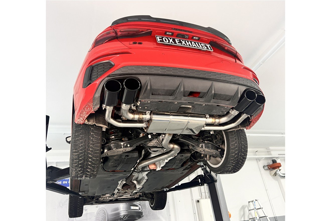 Fox Duplex Auspuff Sportauspuff Endschalldämpfer Halbanlage für Audi S3 GY Limo