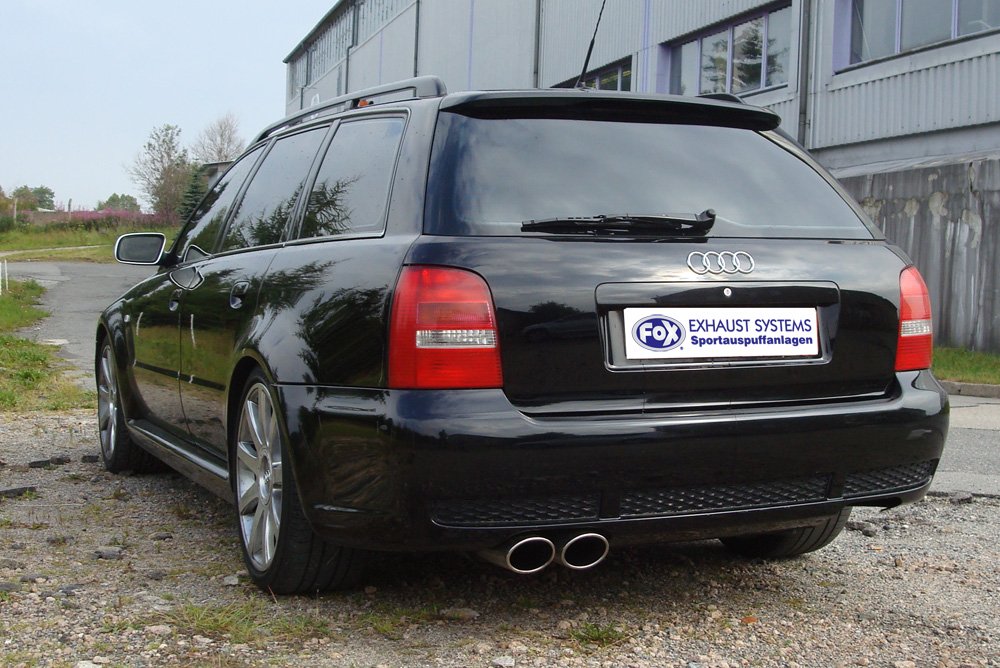 Fox Auspuff Sportauspuff Komplettanlage für Audi RS4 B5 2.7l 280kW