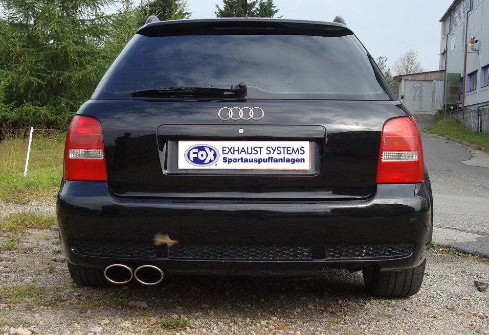 Fox Auspuff Sportauspuff Komplettanlage für Audi RS4 B5 2.7l 280kW