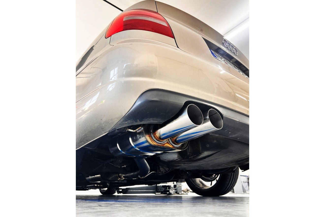 Fox Auspuff Sportauspuff Endschalldämpfer Komplettanlage für Audi S4 B5 2,7l