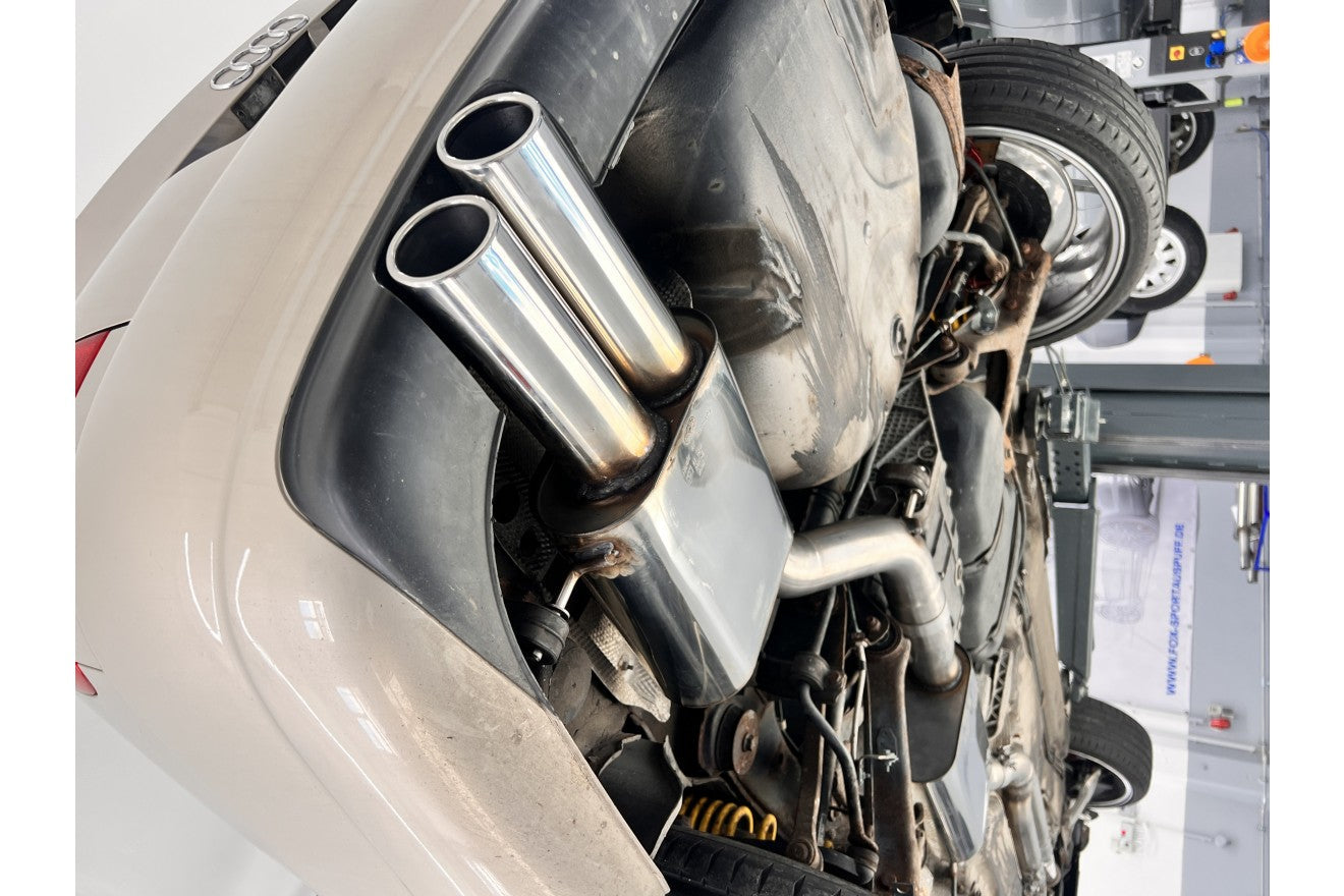 Fox Auspuff Sportauspuff Endschalldämpfer Komplettanlage für Audi S4 B5 2,7l