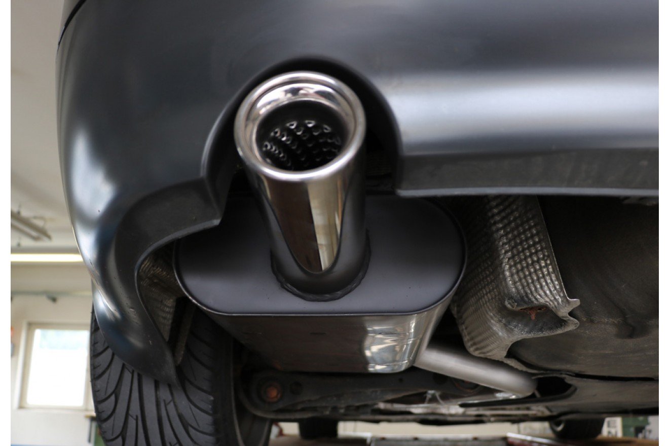 Fox Auspuff Sportauspuff Endschalldämpfer für Audi A4 B7 1,9l TDI 85kW