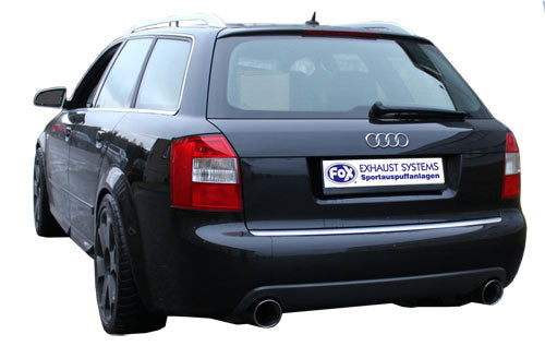 Fox Duplex Auspuff Sportauspuff für Audi S4 B6 Limo Avant 4.2l B6 1x100 Typ 24