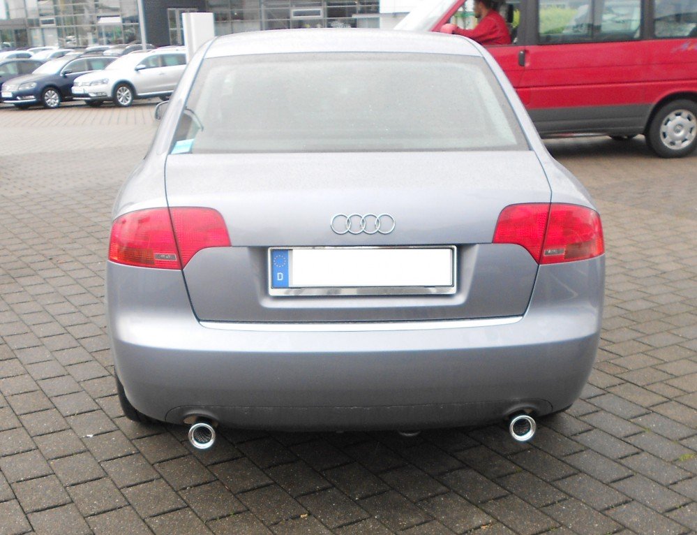 Fox Duplex Auspuff Sportauspuff für Audi A4 - B7 Limousine/ Avant 1.6 2.0