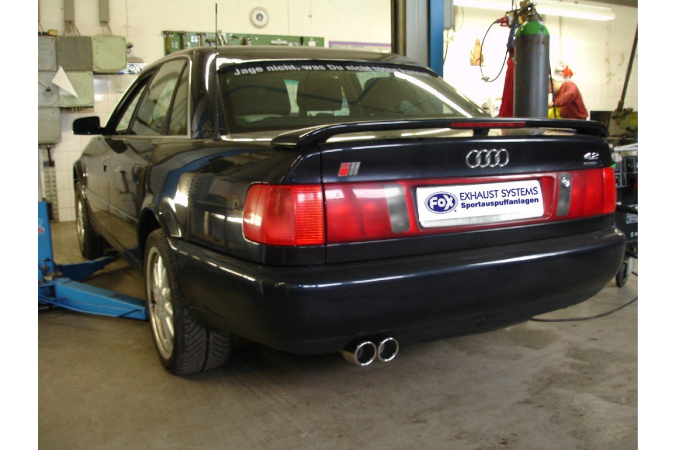 Fox Auspuff Sportauspuff Komplettanlage für Audi 100/A6 C4 quattro 2.2l 4.2l