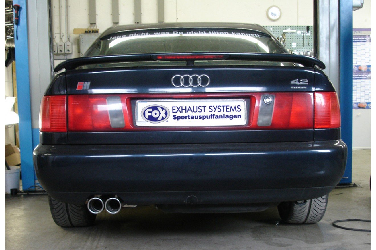 Fox Auspuff Sportauspuff Komplettanlage für Audi 100/A6 C4 quattro 2.2l 4.2l