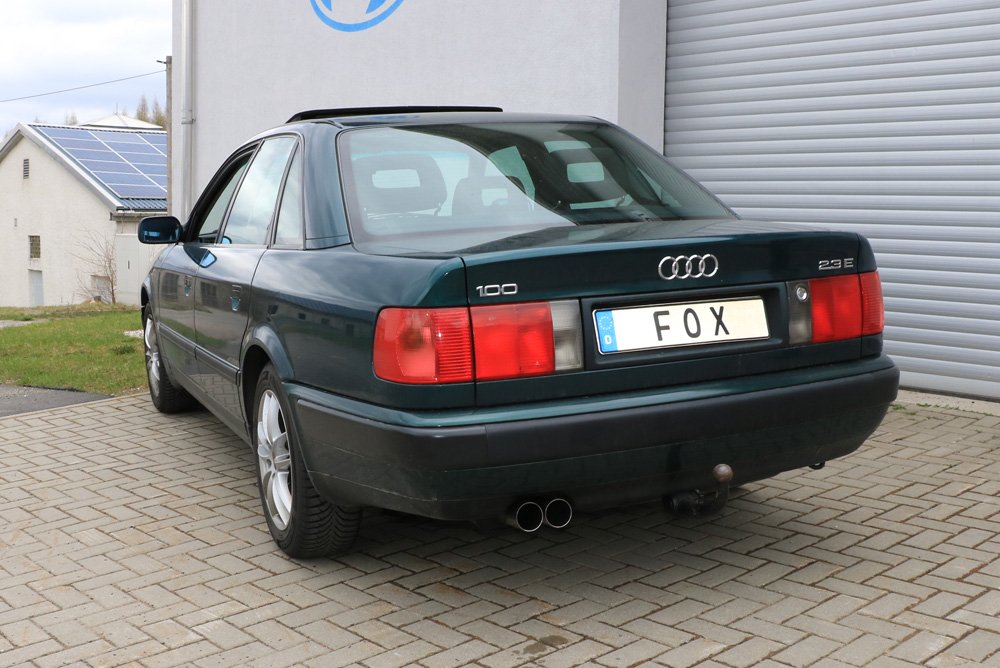 Fox Auspuff Sportauspuff Komplettanlage für Audi 100/A6 C4 2.0l 74/85/103kW 2.3l