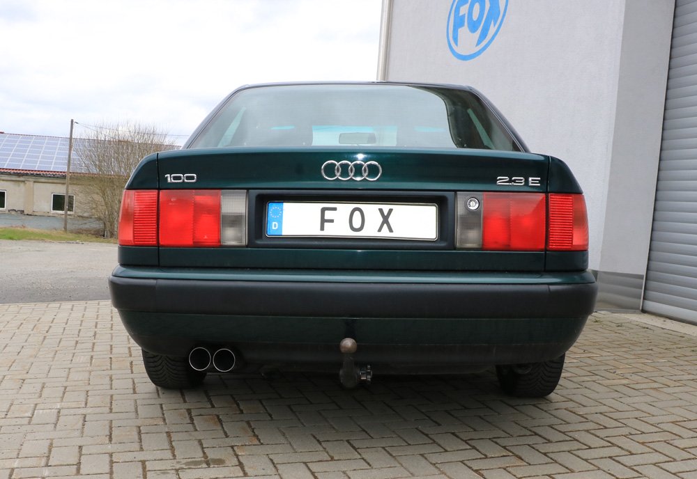 Fox Auspuff Sportauspuff Komplettanlage für Audi 100/A6 C4 2.0l 74/85/103kW 2.3l