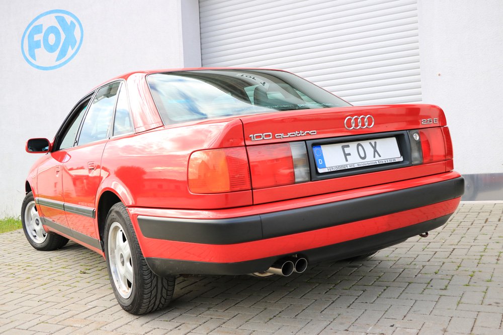 Fox Auspuff Sportauspuff Komplettanlage für Audi 100/A6 quattro C4 2,6l 110kW