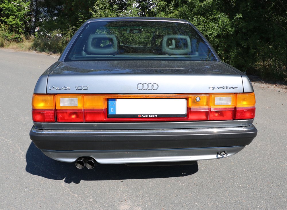 Fox Auspuff Sportauspuff Komplettanlage für Audi 100 C3 quattro 2.3l 98kW