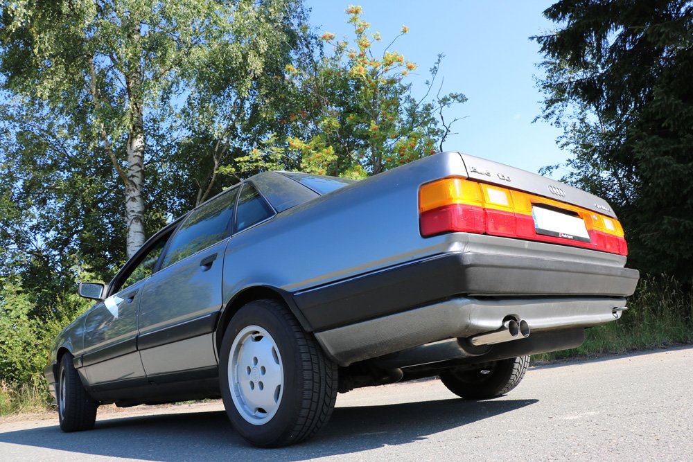Fox Auspuff Sportauspuff Komplettanlage für Audi 100 C3 quattro 2.3l 98kW