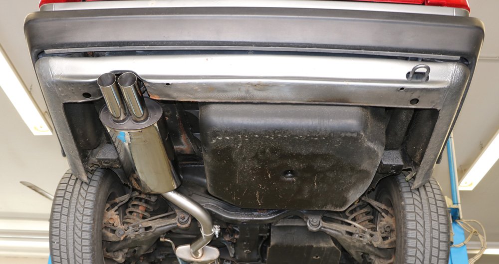Fox Auspuff Sportauspuff Komplettanlage für Audi 100 C3 quattro 2.3l 98kW