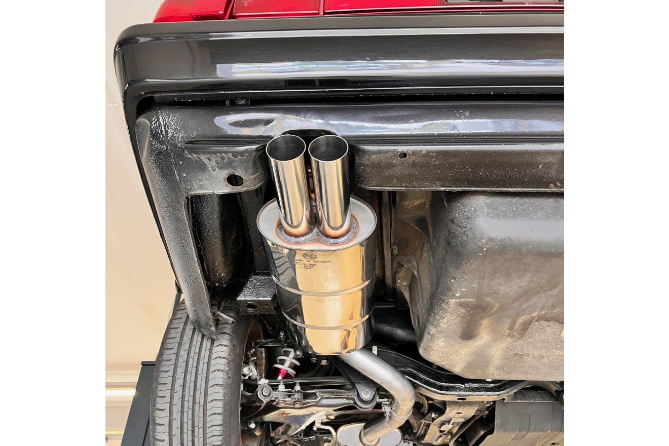 Fox Auspuff Sportauspuff Komplettanlage für Audi 100 quattro C3 2,1l 121kW