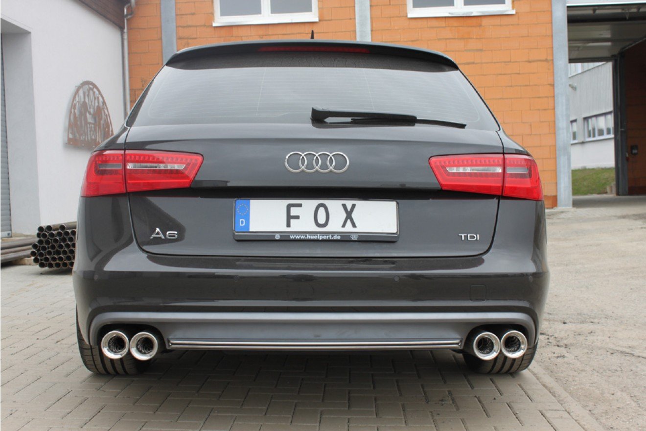 Fox Duplex Auspuff Sportauspuff für Audi A6 4G Limo/ Avant 2.0l TDI