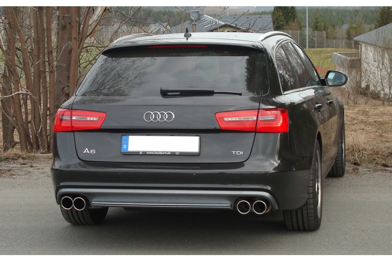 Fox Duplex Auspuff Sportauspuff Endschalldämpfer für Audi A6 4G 2,0l TFSI + 2.8l