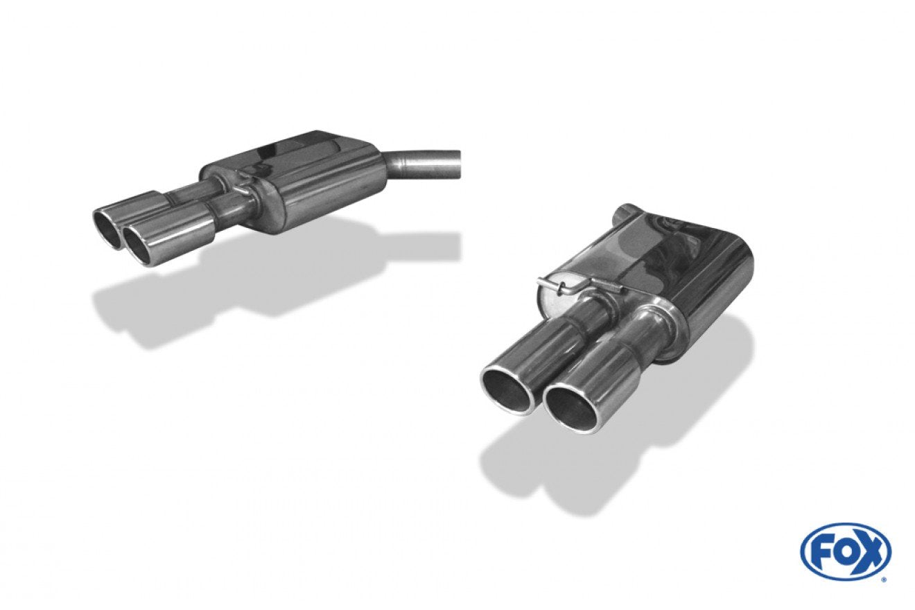 Fox Duplex Auspuff Sportauspuff Endschalldämpfer für Audi A6 4G 3,0 TFSI 220/228