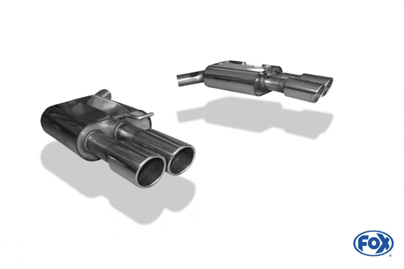 Fox Duplex Auspuff Sportauspuff Endschalldämpfer für Audi A6 4G 3,0 TFSI 220/228