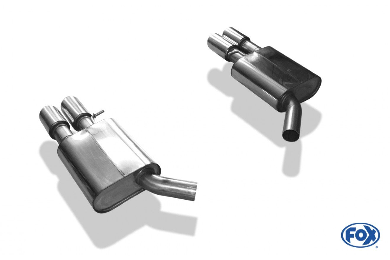 Fox Duplex Auspuff Sportauspuff Endschalldämpfer für Audi A6 4G 3,0 TFSI 220/228