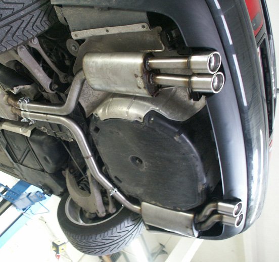 Fox Duplex Auspuff Sportauspuff für Audi S8 D2 4.2l 175/180/220/228/250kW