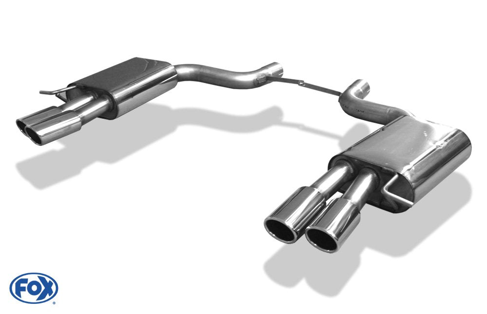 Fox Duplex Auspuff Sportauspuff Endschalldämpfer für Audi A8/ S8 Typ 4E 3,7l