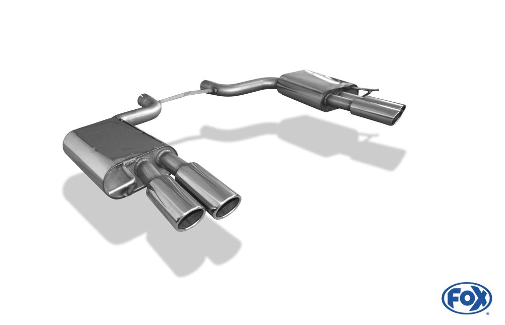 Fox Duplex Auspuff Sportauspuff Endschalldämpfer für Audi A8/ S8 Typ 4E 3,7l