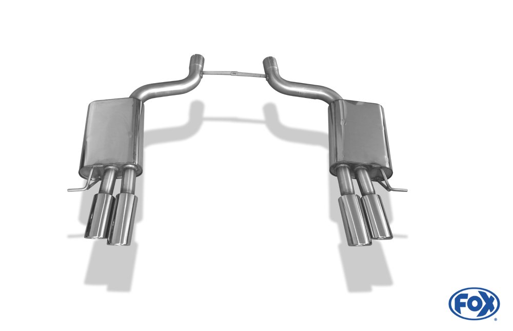 Fox Duplex Auspuff Sportauspuff Endschalldämpfer für Audi A8/ S8 Typ 4E 3,7l