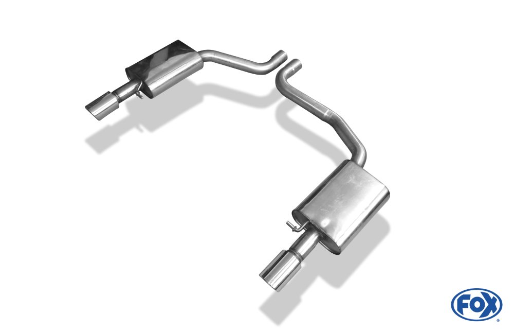 Fox Duplex Auspuff Sportauspuff Sportendschalldämpfer für Audi A8 - 4H 4.2 273kW