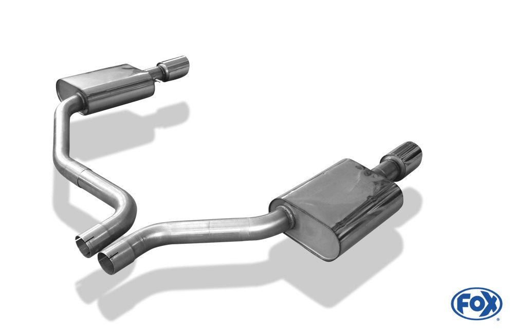 Fox Duplex Auspuff Sportauspuff Sportendschalldämpfer für Audi A8 - 4H 4.2 273kW