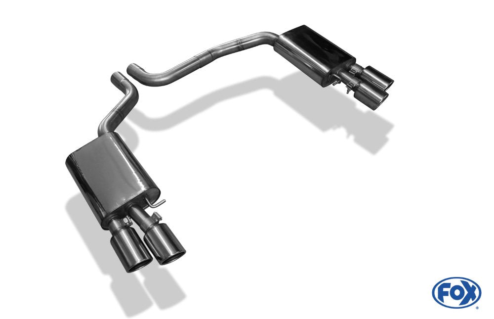 Fox Duplex Auspuff Sportauspuff Sportendschalldämpfer für Audi S8 - 4H 4.0 382kW