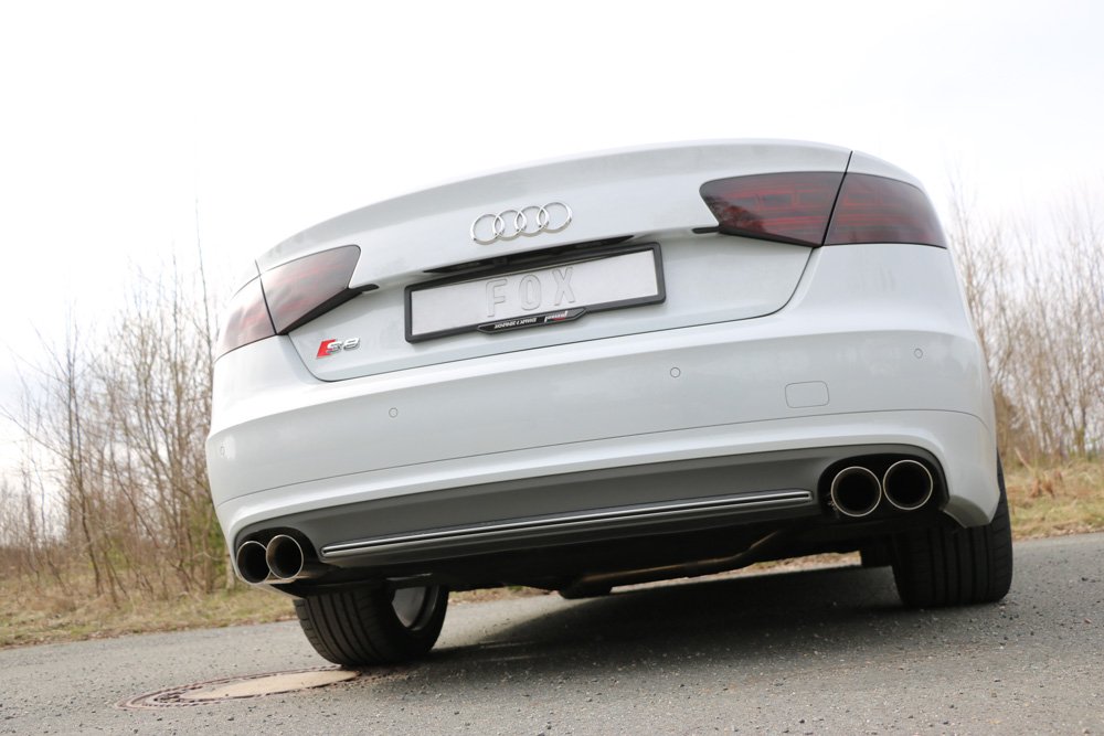 Fox Duplex Auspuff Sportauspuff Sportendschalldämpfer für Audi S8 - 4H 4.0 382kW