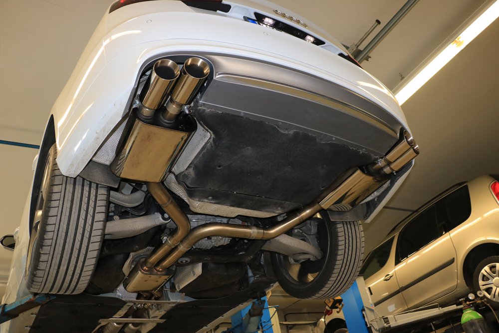 Fox Duplex Auspuff Sportauspuff Sportendschalldämpfer für Audi S8 - 4H 4.0 382kW