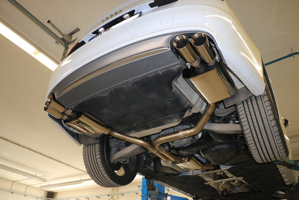 Fox Duplex Auspuff Sportauspuff Sportendschalldämpfer für Audi S8 - 4H 4.0 382kW