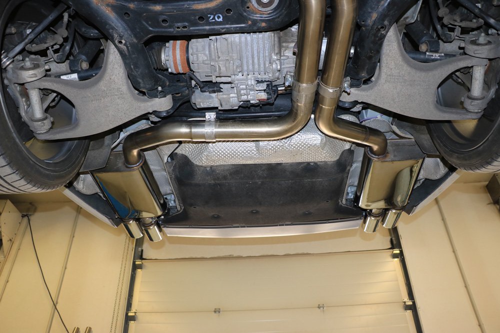 Fox Duplex Auspuff Sportauspuff Sportendschalldämpfer für Audi S8 - 4H 4.0 382kW