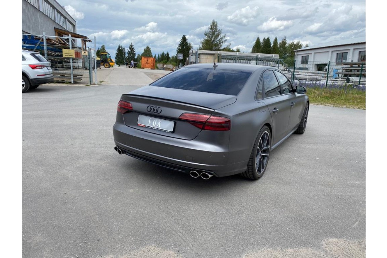 Fox Duplex Auspuff Sportauspuff Endschalldämpfer für Audi S8 4H mit Klappen 4,0l