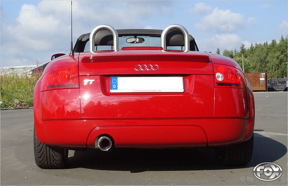 Fox Auspuff Sportauspuff für Audi TT 8N Coupe/ Roadster Frontantrieb 1,8l