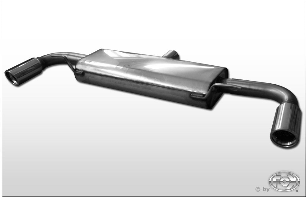 Fox Duplex Auspuff Sportauspuff Endschalldämpfer für Audi TT 8J - Turbo 1x90