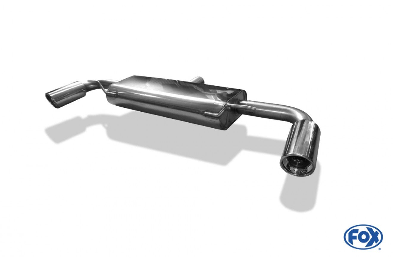 Fox Duplex Auspuff Sportauspuff Endschalldämpfer für Audi TT 8J Turbo 1.8l 2.0l