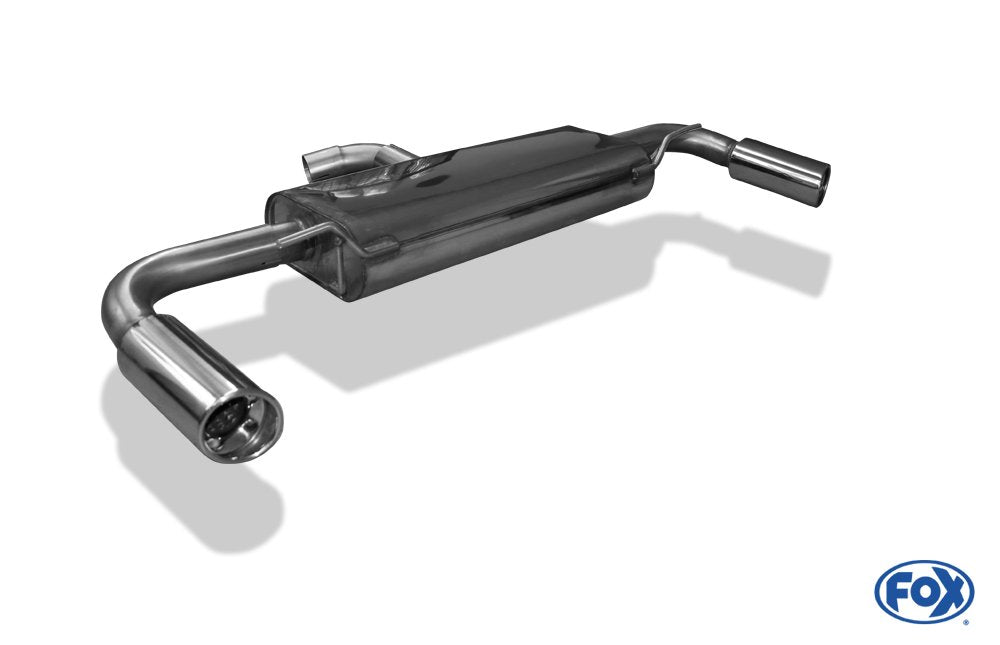 Fox Duplex Auspuff Sportauspuff Endschalldämpfer für Audi TT 8J 3,2 V6 1x90