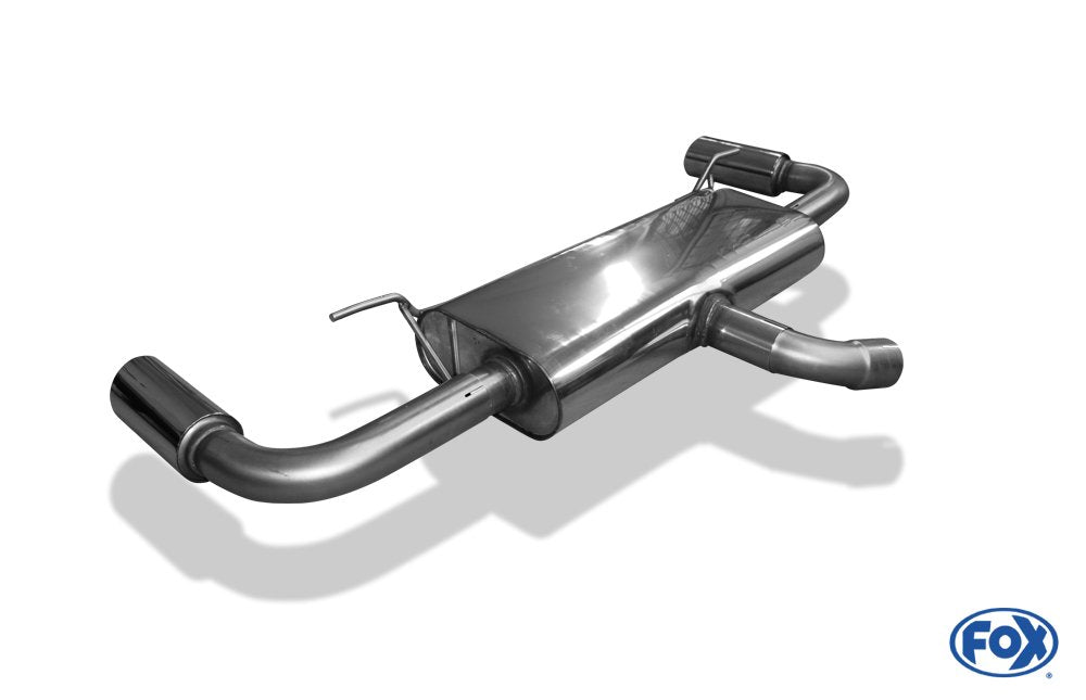 Fox Duplex Auspuff Sportauspuff Endschalldämpfer für Audi TT 8J 3,2 V6 1x90