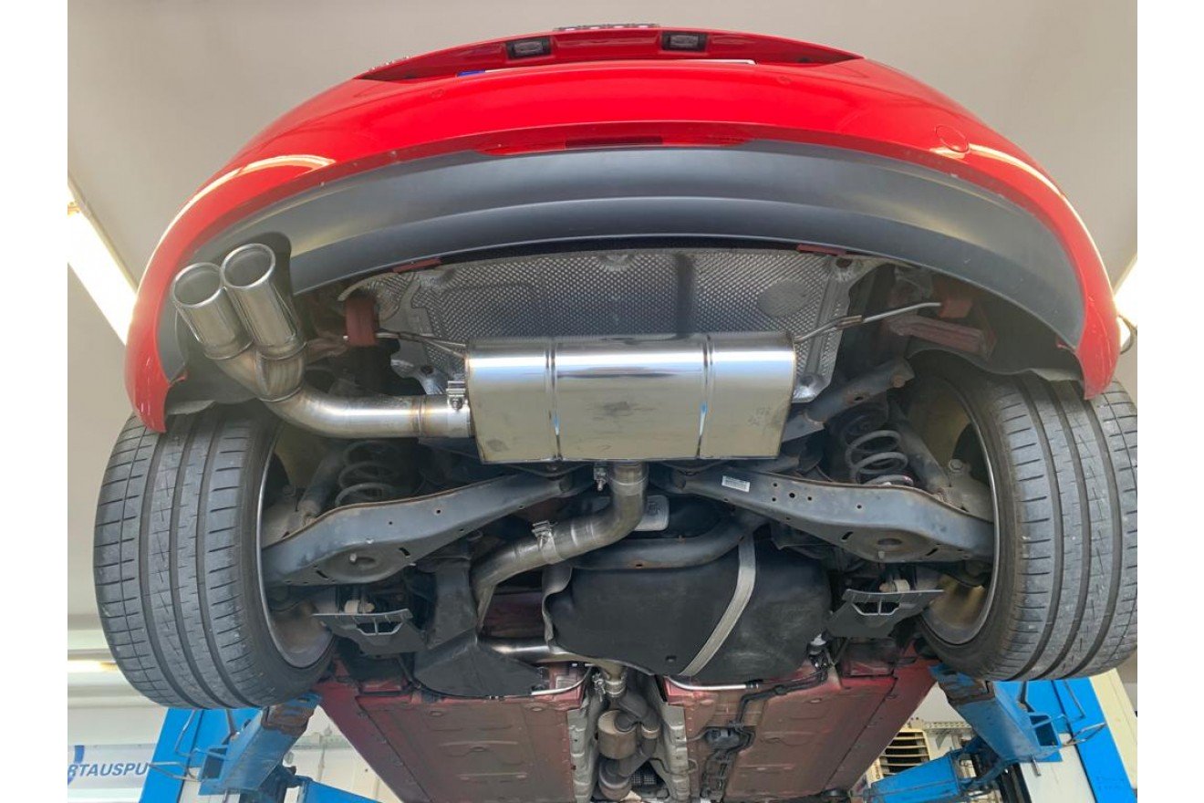 Fox Auspuff Sportauspuff Endschalldämpfer für Audi TT 8J 1,8l 118kW