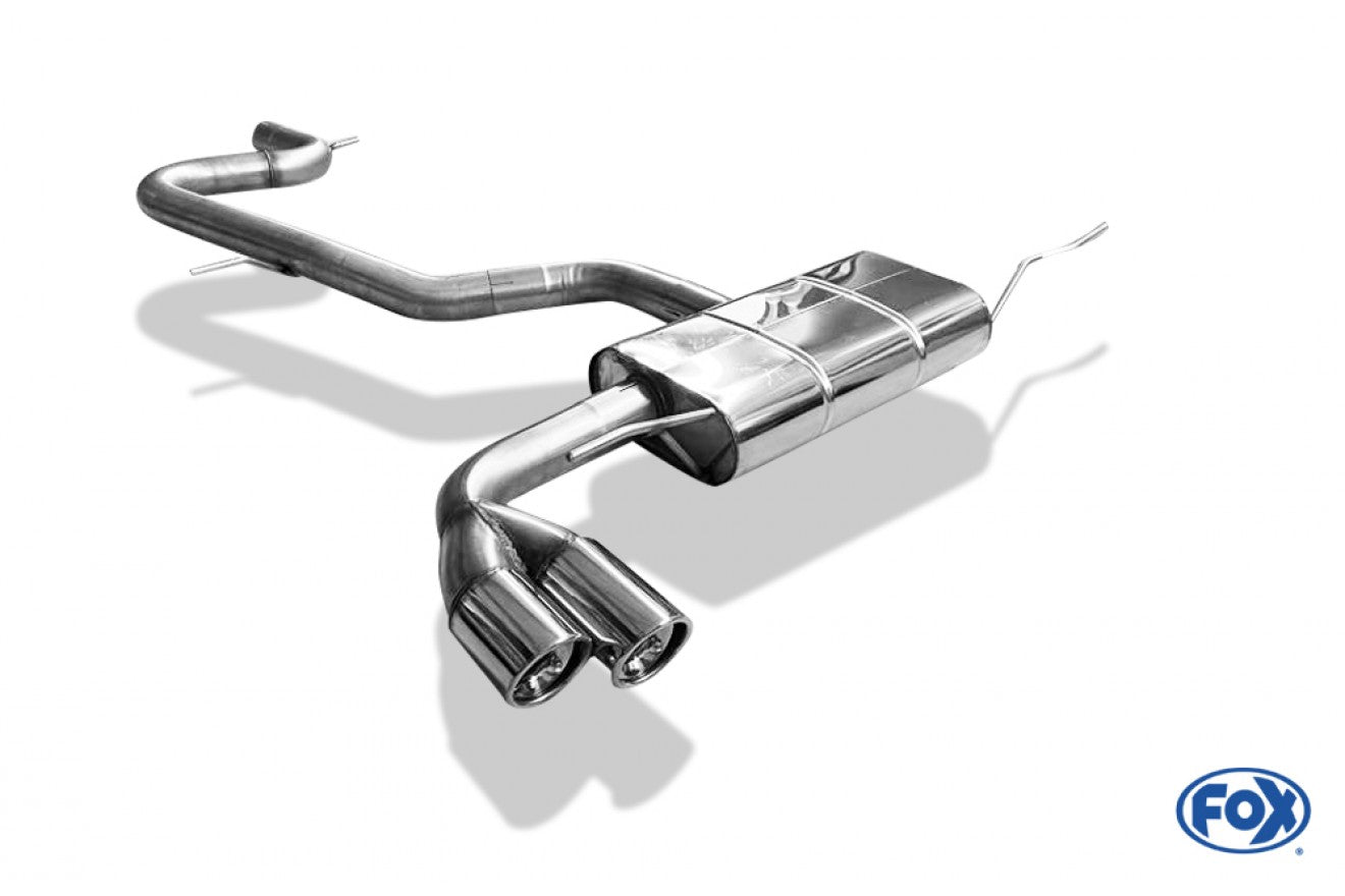 Fox Auspuff Sportauspuff Endschalldämpfer für Audi TT 8J 1,8l 118kW